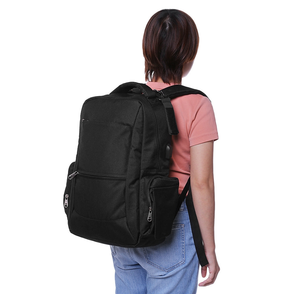 013 Large Capacity Multifunctional Backpack Maternity Bag with Charging Cable