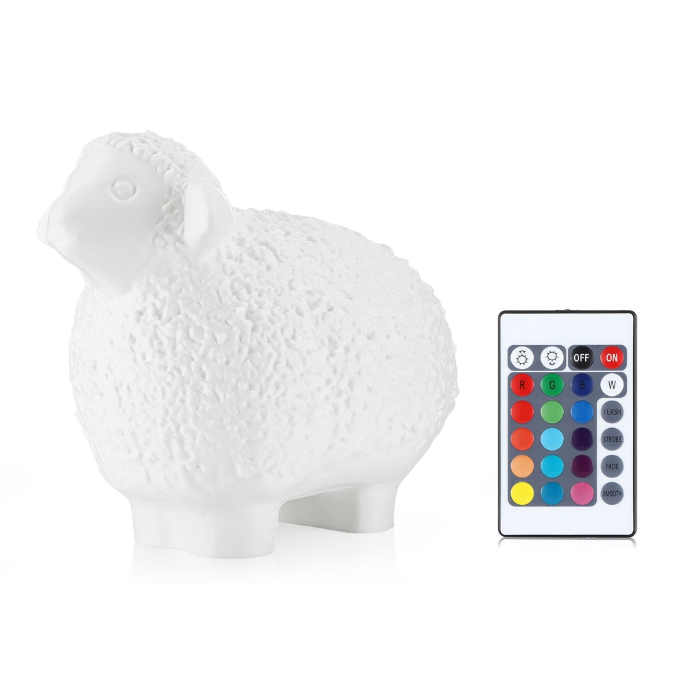3D Printing Sheep Light Night Lamp Remote Control for Bedroom