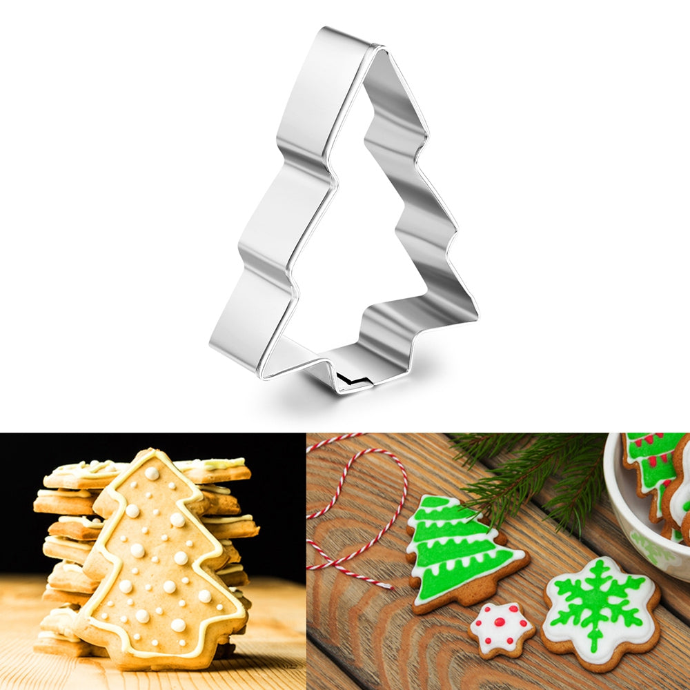 Christmas Tree Cookie Cutter Biscuit Pastry Fondant Cake Decorating Mold