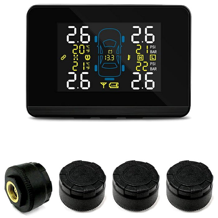 CAREUD U906C Wireless Car Tire Pressure Monitoring System Temperature Battery Voltage Monitor