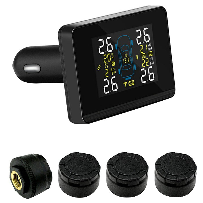 CAREUD U906C Wireless Car Tire Pressure Monitoring System Temperature Battery Voltage Monitor