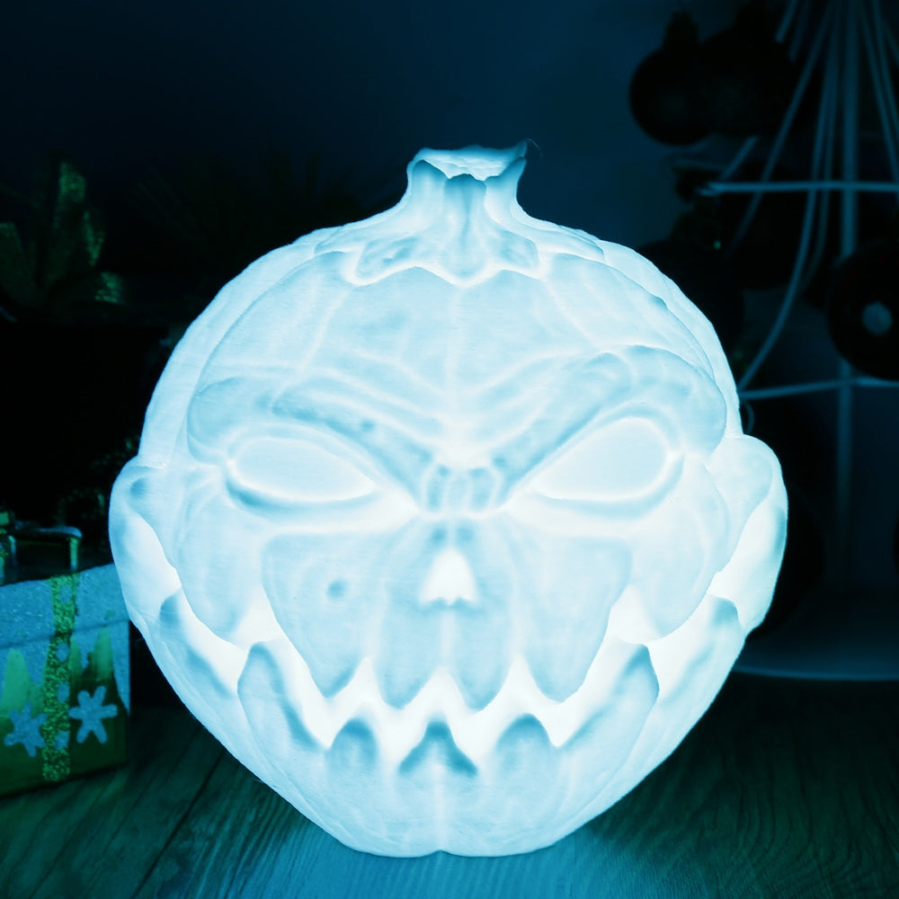 3D Printing Devil Pumpkin Face Light Romantic Night Lamp Remote Control