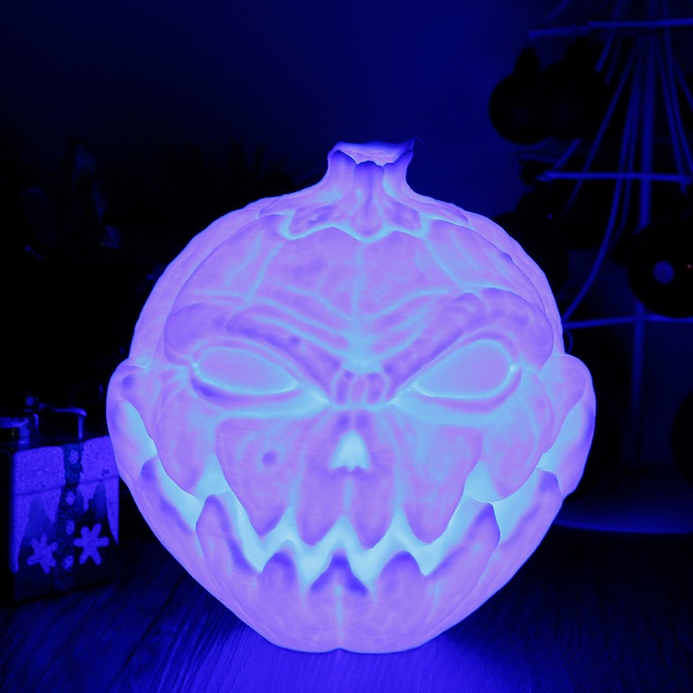 3D Printing Devil Pumpkin Face Lamp Night Light Remote Control