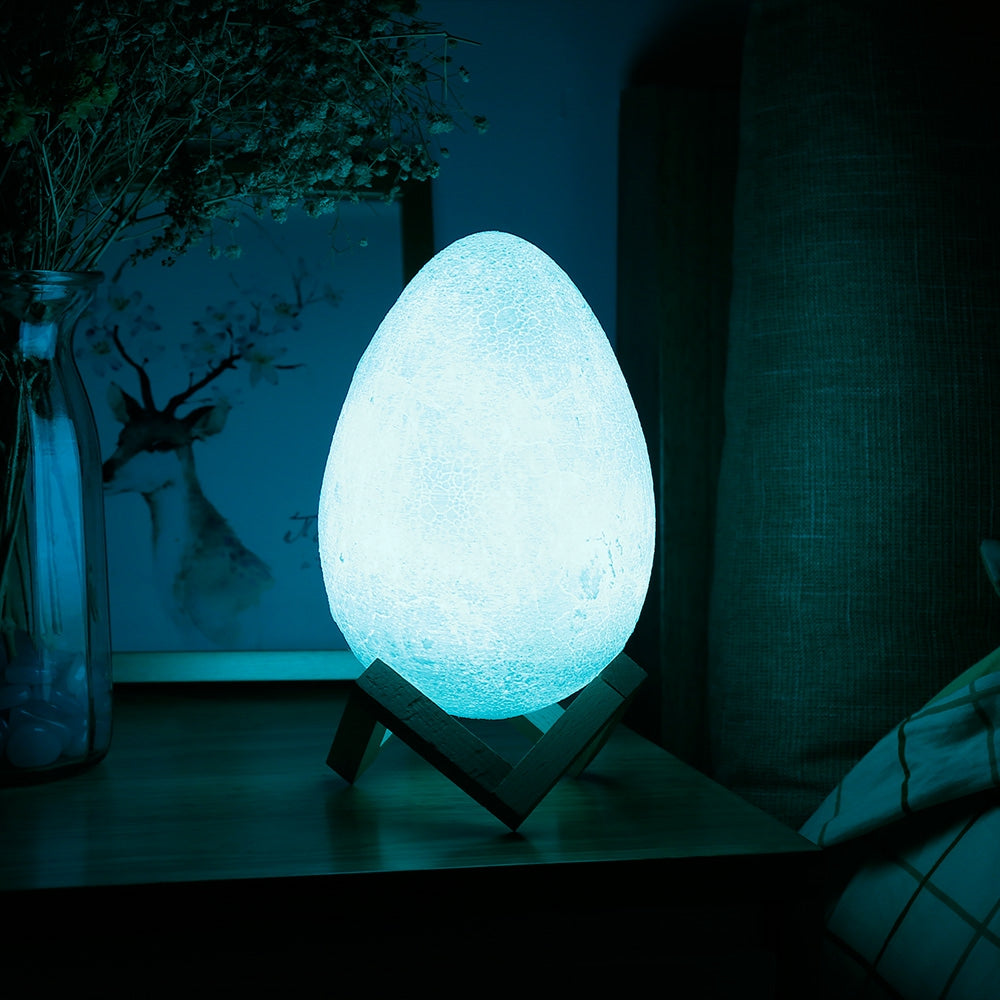 3D Printing Egg Light Romantic Night Lamp Remote Control for Bedroom