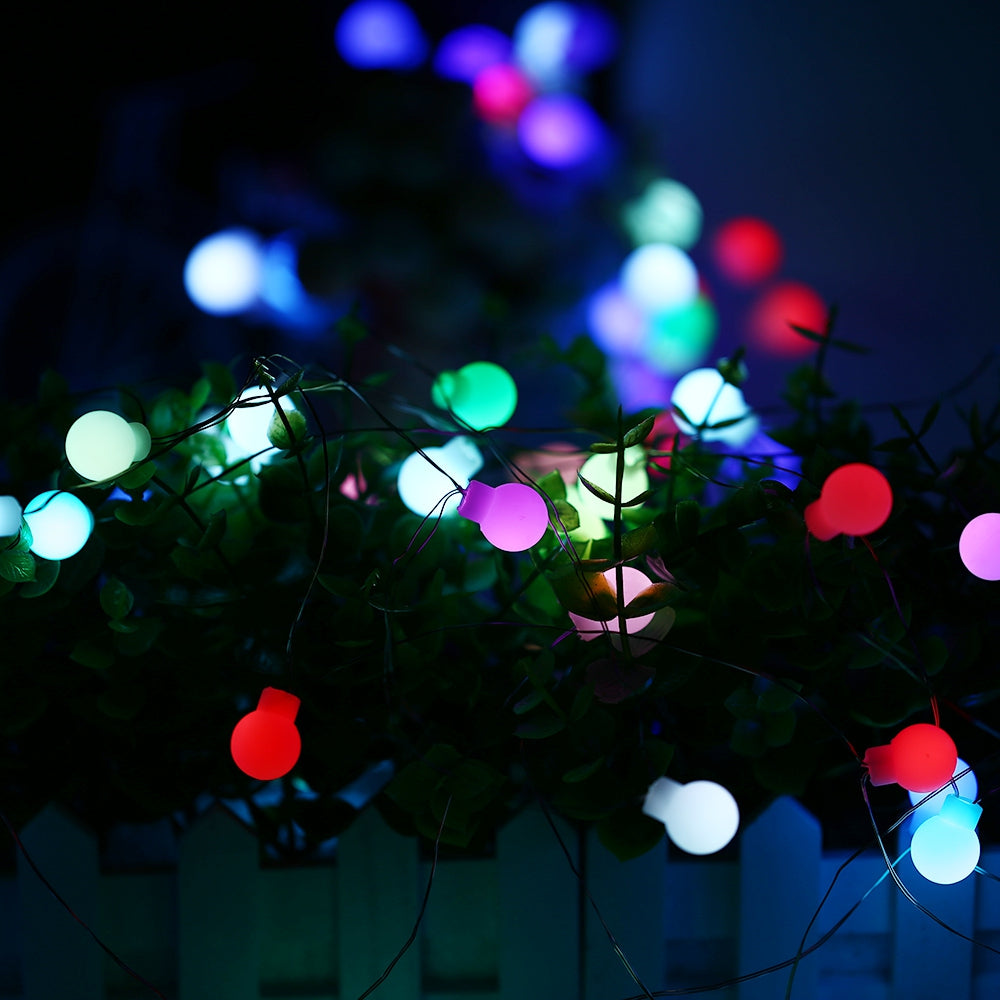 10m 50 LED Colorful USB Interface High Brightness Slow Flash Ball String Light for Decoration