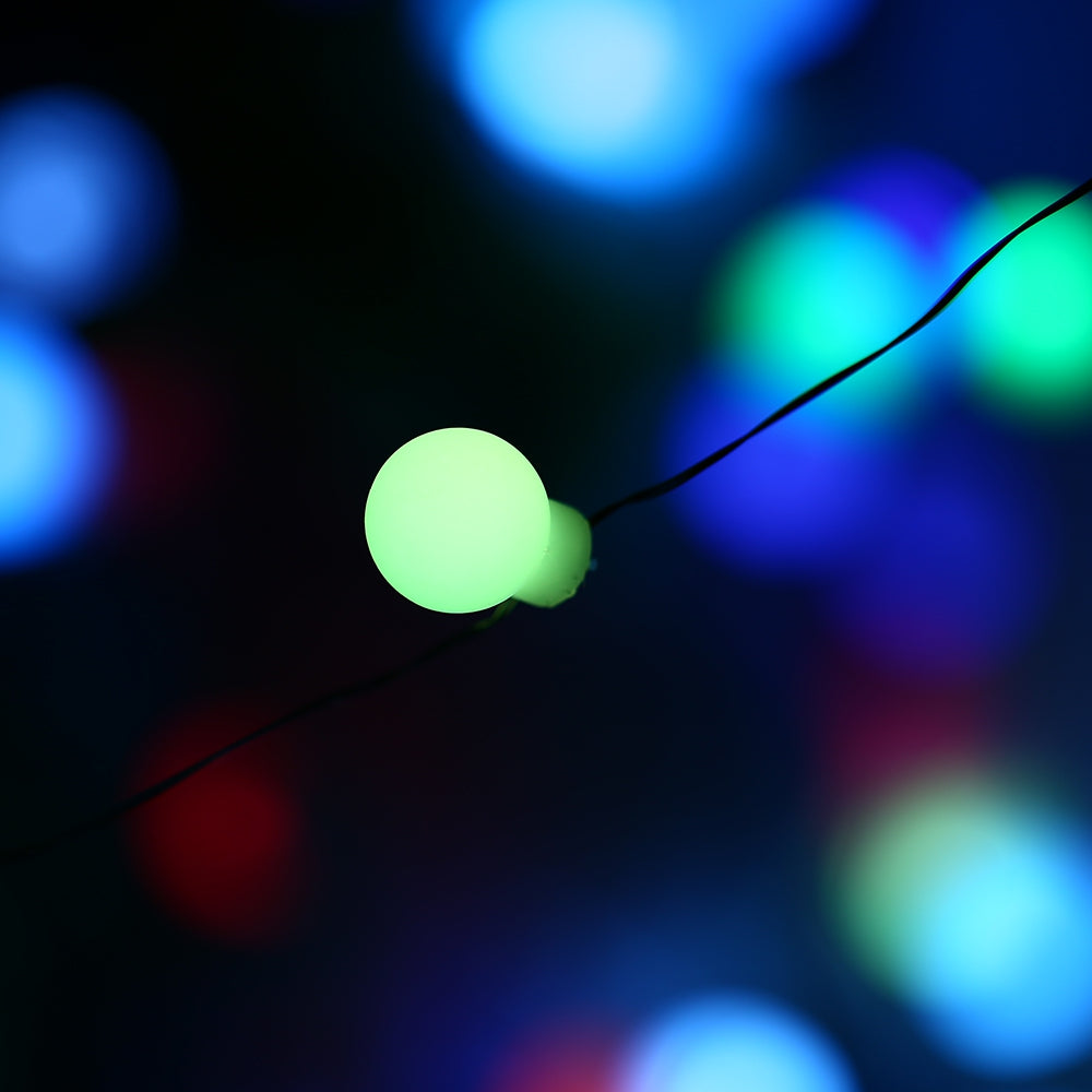 10m 50 LED Colorful USB Interface High Brightness Slow Flash Ball String Light for Decoration