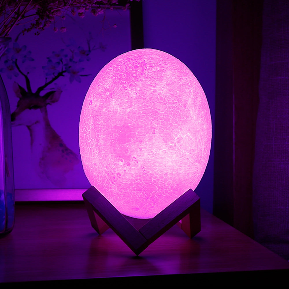 3D Printing Dinosaur Egg Lamp Night Light Remote Control for Bedroom