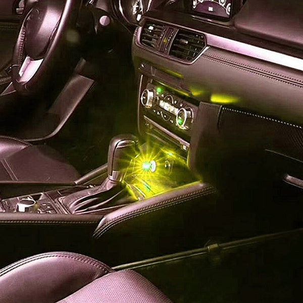 BRELONG Colorful LED USB Voice Control Car Light