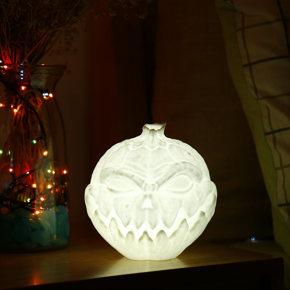 3D Printing Devil Pumpkin Face Light Patting Night Lamp 3 Colors
