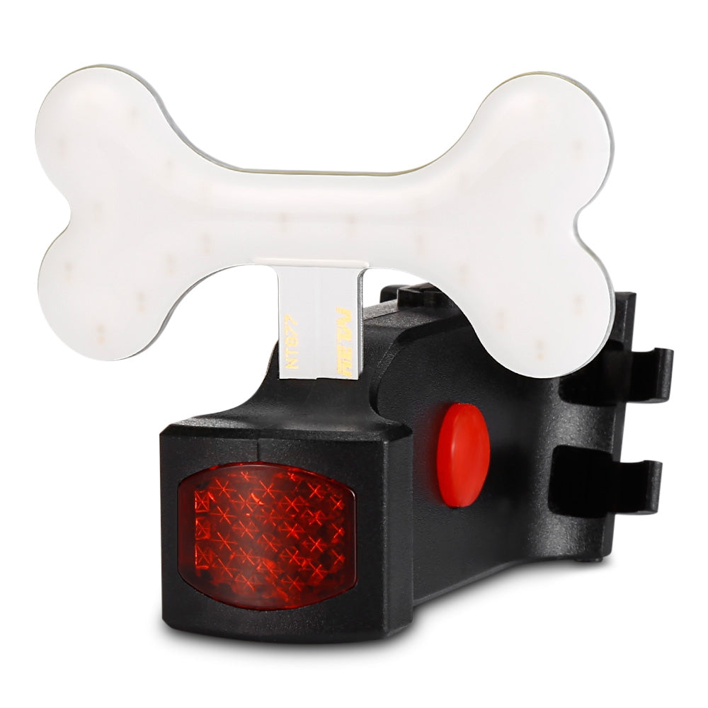 Bicycle Bone Shape LED Tail Light Cycling Bike Accessory