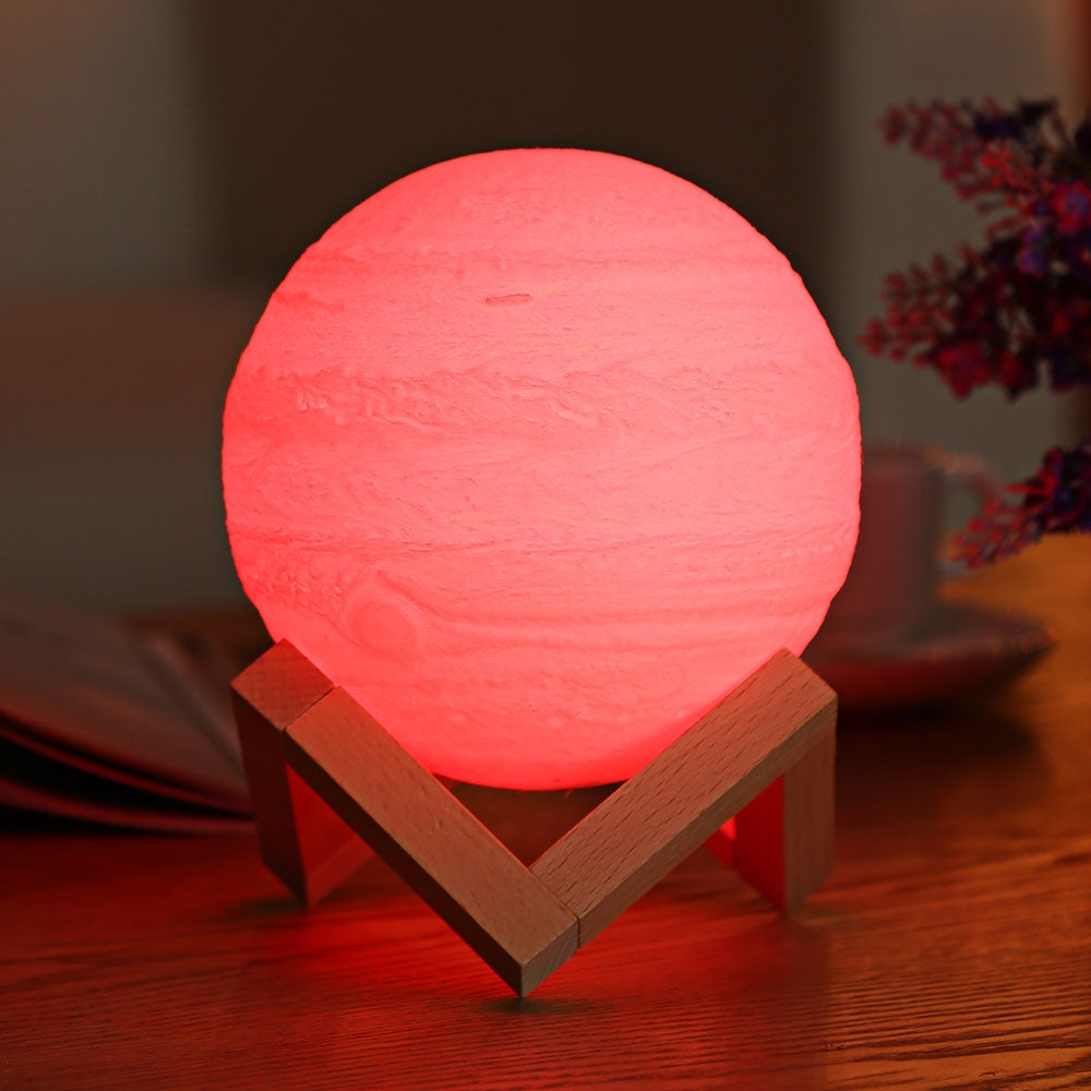 3D Printing Planet Light Night Lamp Remote Control for Bedroom Office