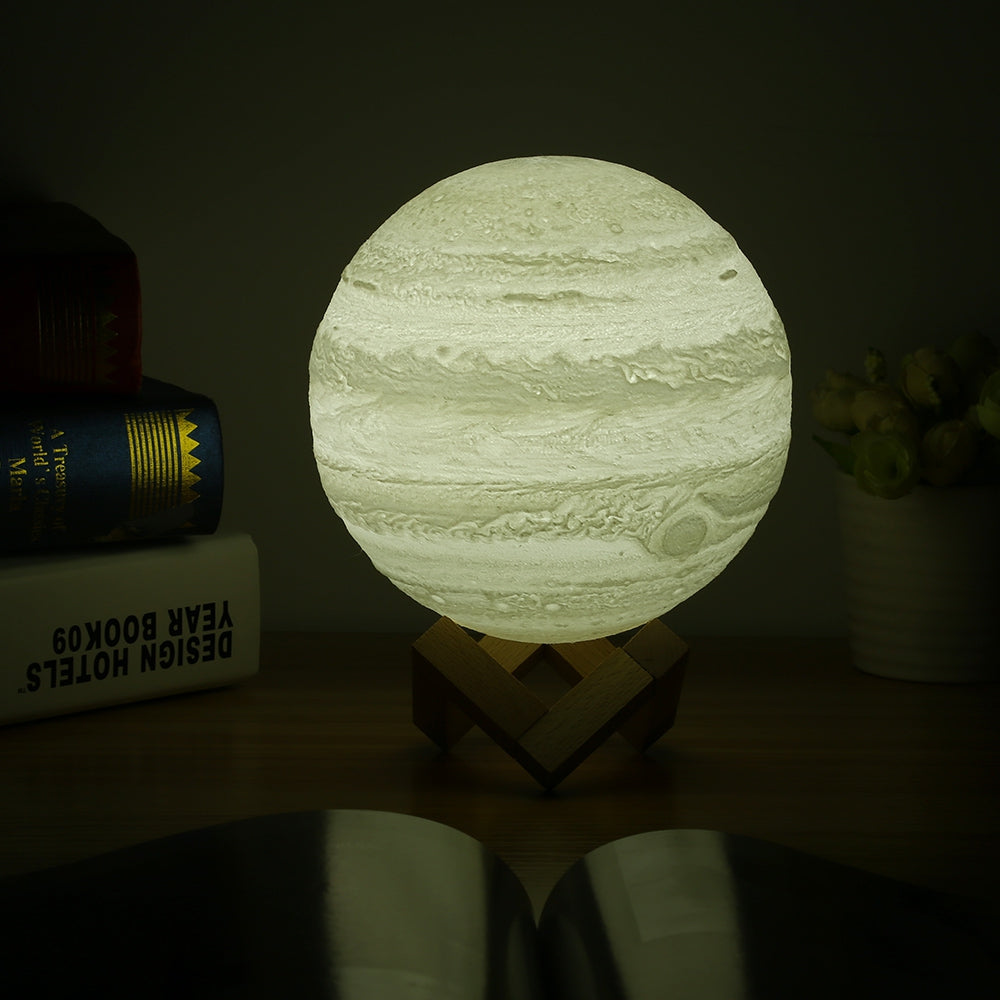 3D Printing Planet Light Pat Night Lamp 3 Colors for Bedroom Office