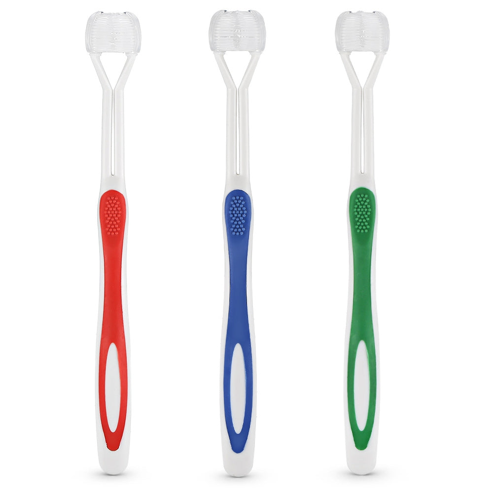 360-degree All-round Cleaning Three-sided Toothbrush Replaceable Brush Head