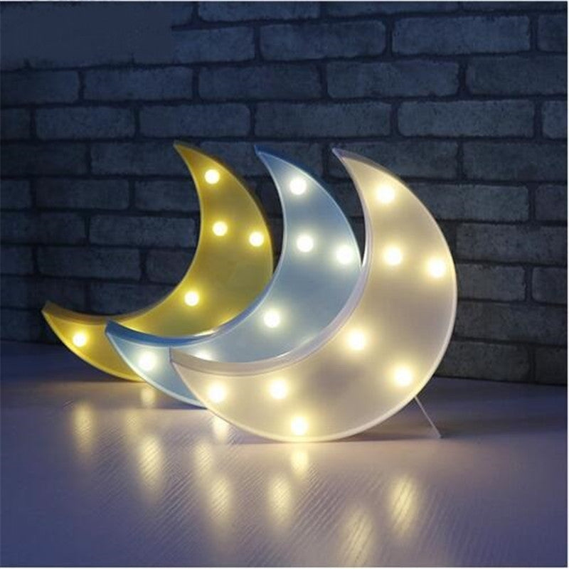 Decorative LED Crescent Shape Kids Bedroom Night Light Holiday Gifts