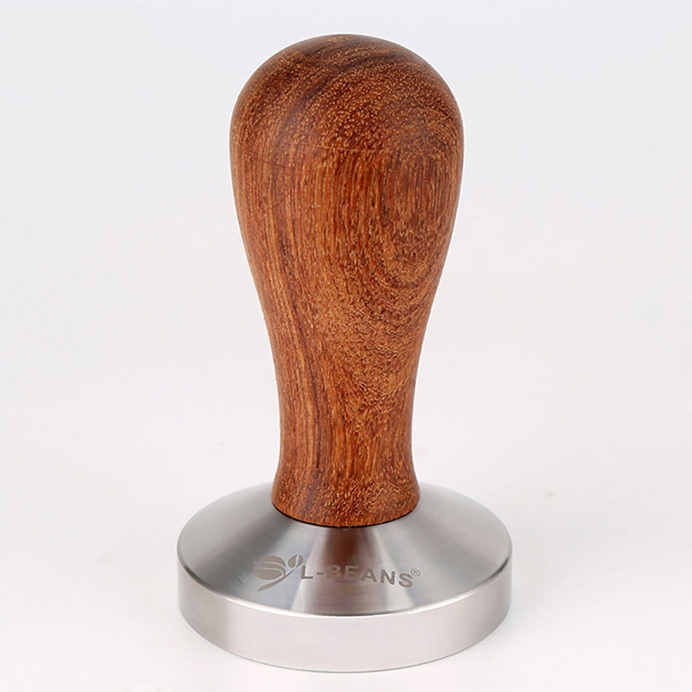 58mm Stainless Steel Wooden Handle Coffee Tamper Barista Espresso Tamper Base Coffee Bean Press