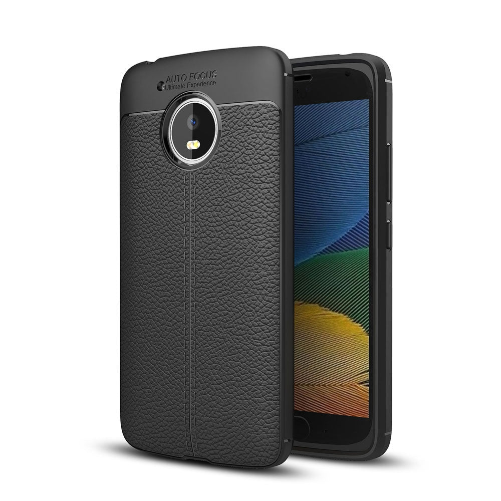 Case for Motorola Moto G5 Litchi Grain Anti Drop TPU Soft Cover