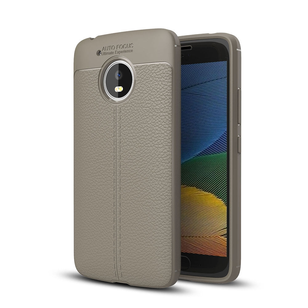 Case for Motorola Moto G5 Litchi Grain Anti Drop TPU Soft Cover