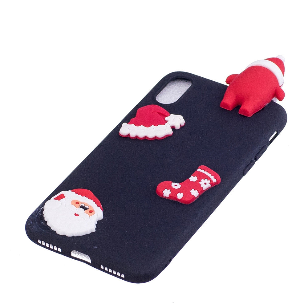 Case for Apple iPhone X Back Cover Christmas Soft TPU