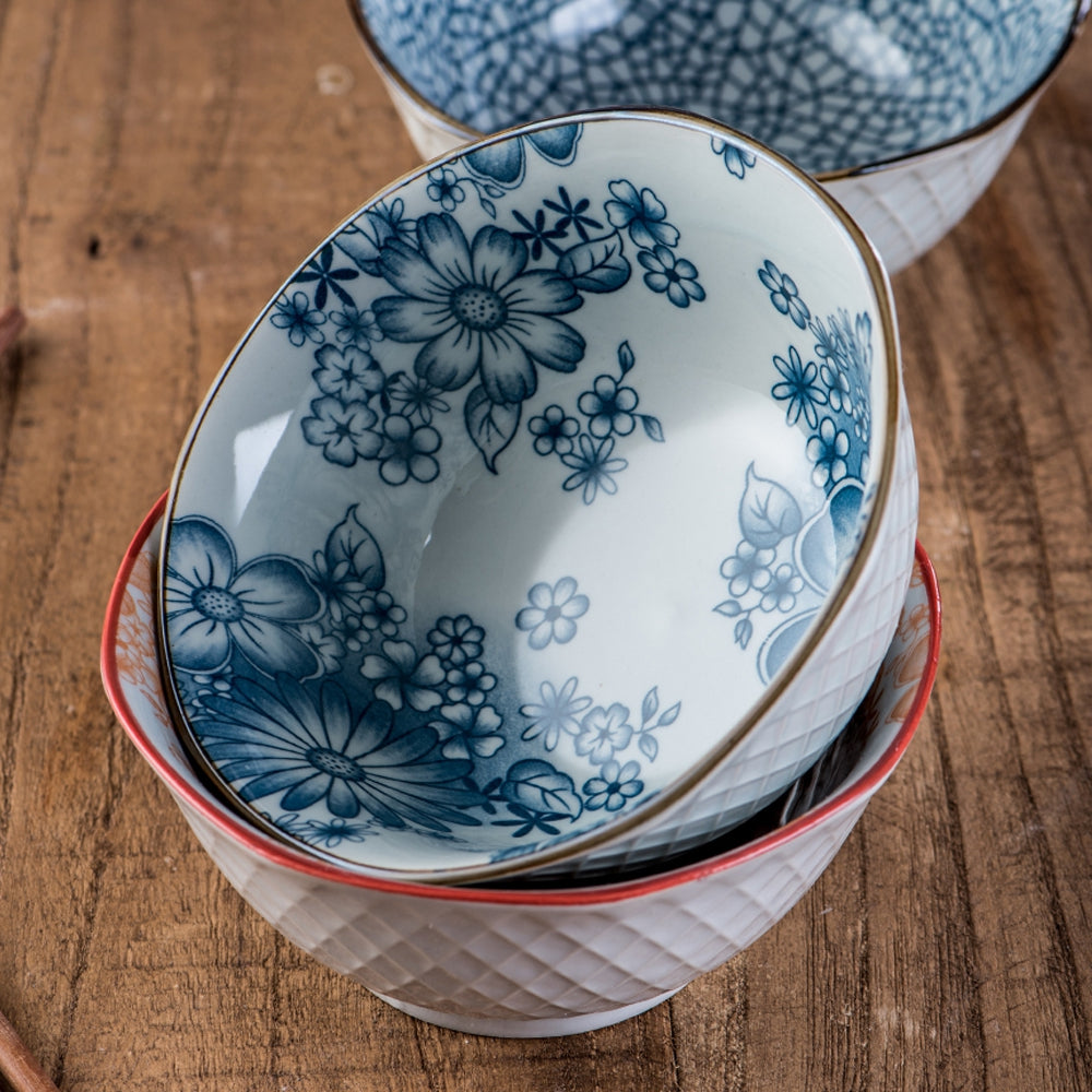 1 Piece Simple Style Ceramic Household Rice Bowl