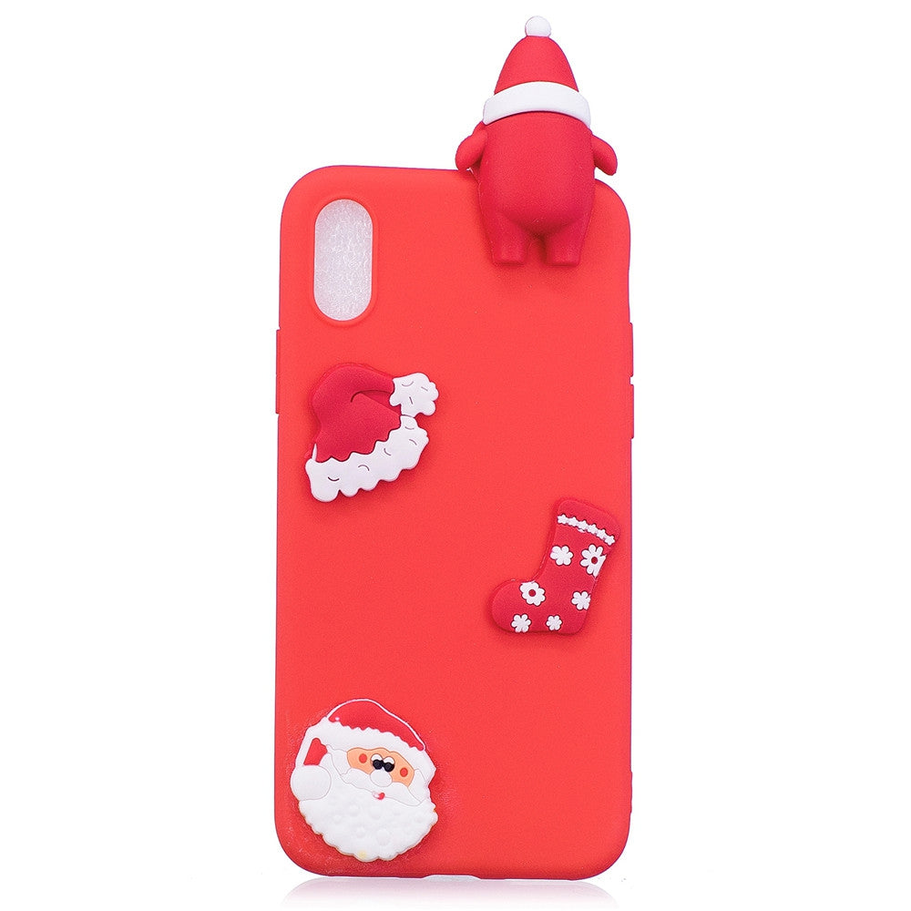 Case for Apple iPhone X Back Cover Christmas Soft TPU