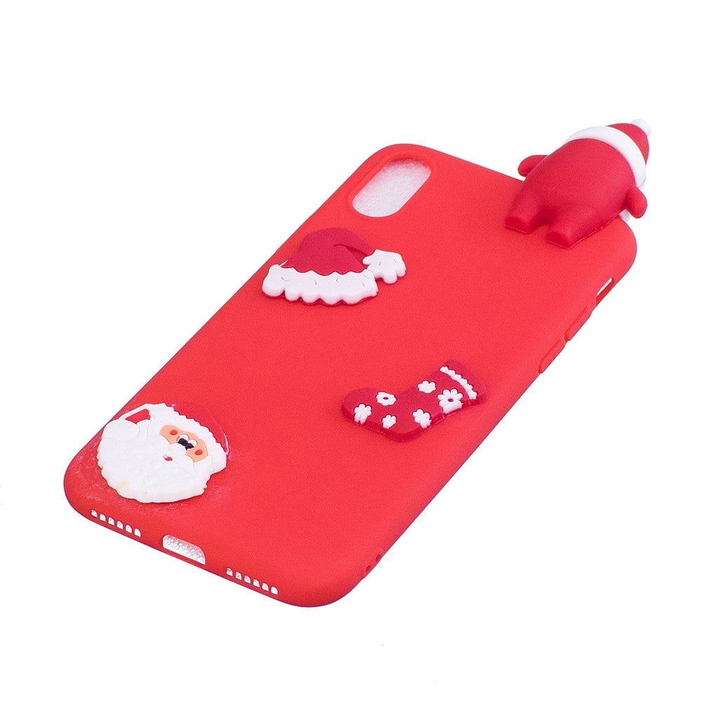 Case for Apple iPhone X Back Cover Christmas Soft TPU