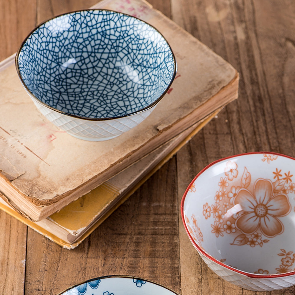 1 Piece Simple Style Ceramic Household Rice Bowl