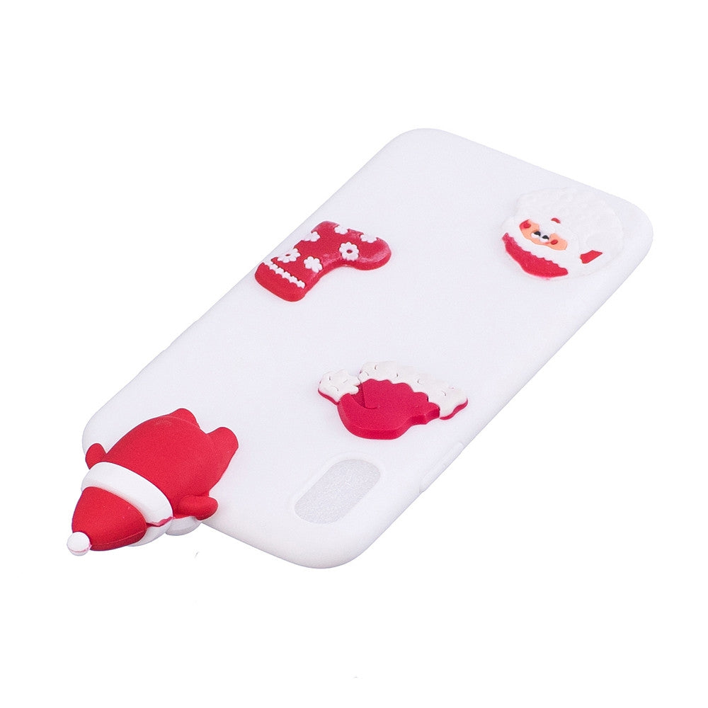 Case for Apple iPhone X Back Cover Christmas Soft TPU