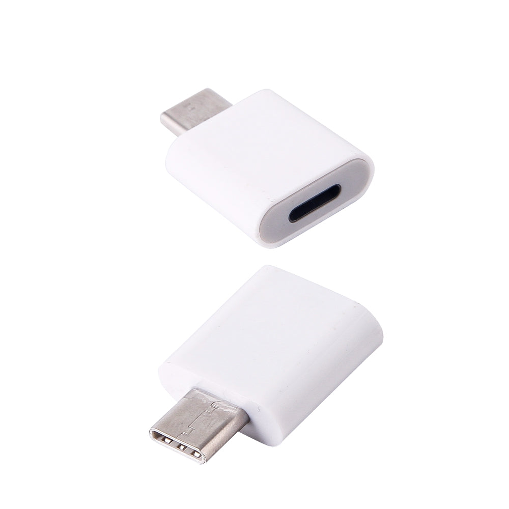 2pcs Iphone 8pin to USB 3.1 Type-C Male Converter Adapter
