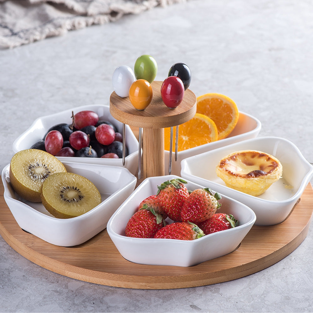 11PCS European Style Ceramic Dessert Plate