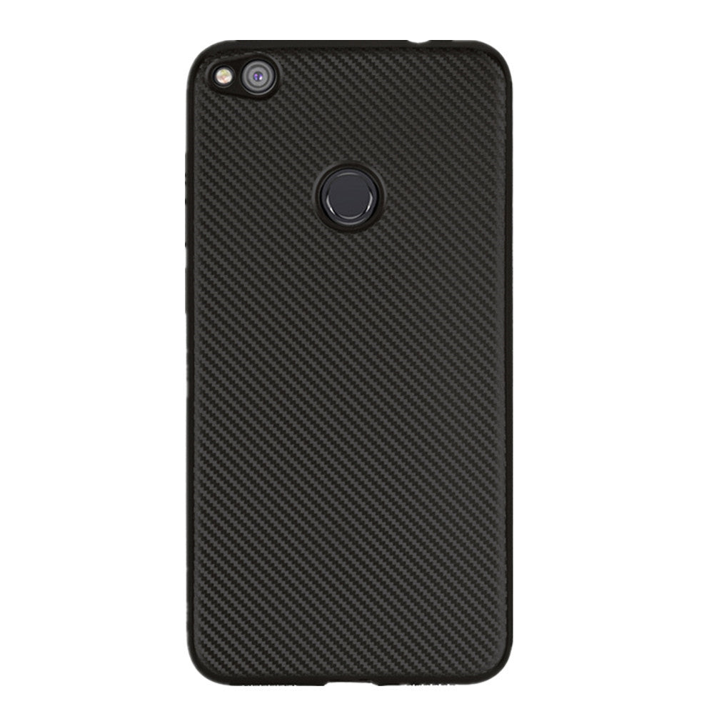 Cover Case for Huawei P8Lite 2017 Carbon Fiber General Silicone Rubber Soft TPU