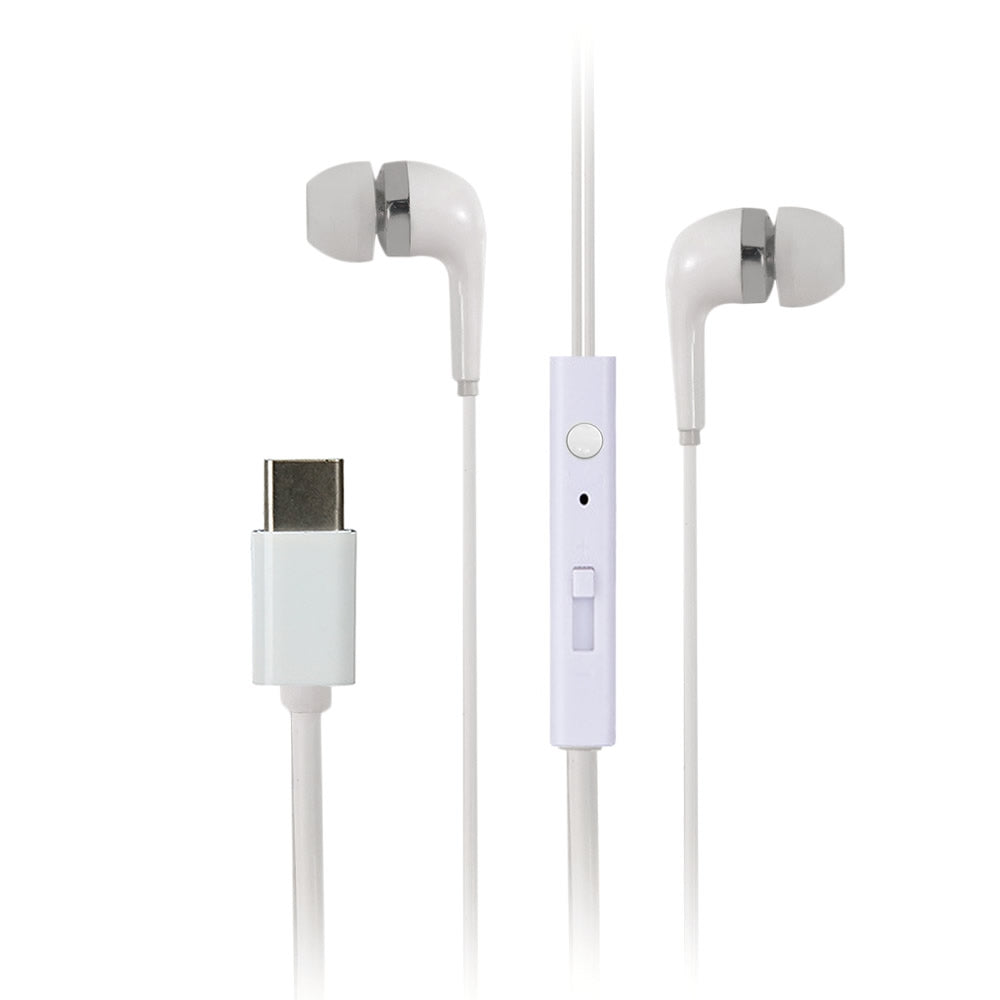 Cwxuan USB 3.1 Type-C Earphone In-Ear Earbuds with Microphone Smart Button