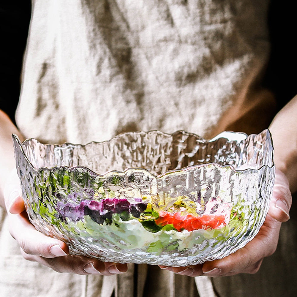 1 Piece Glass Fruit Vegetable Salad Bowl