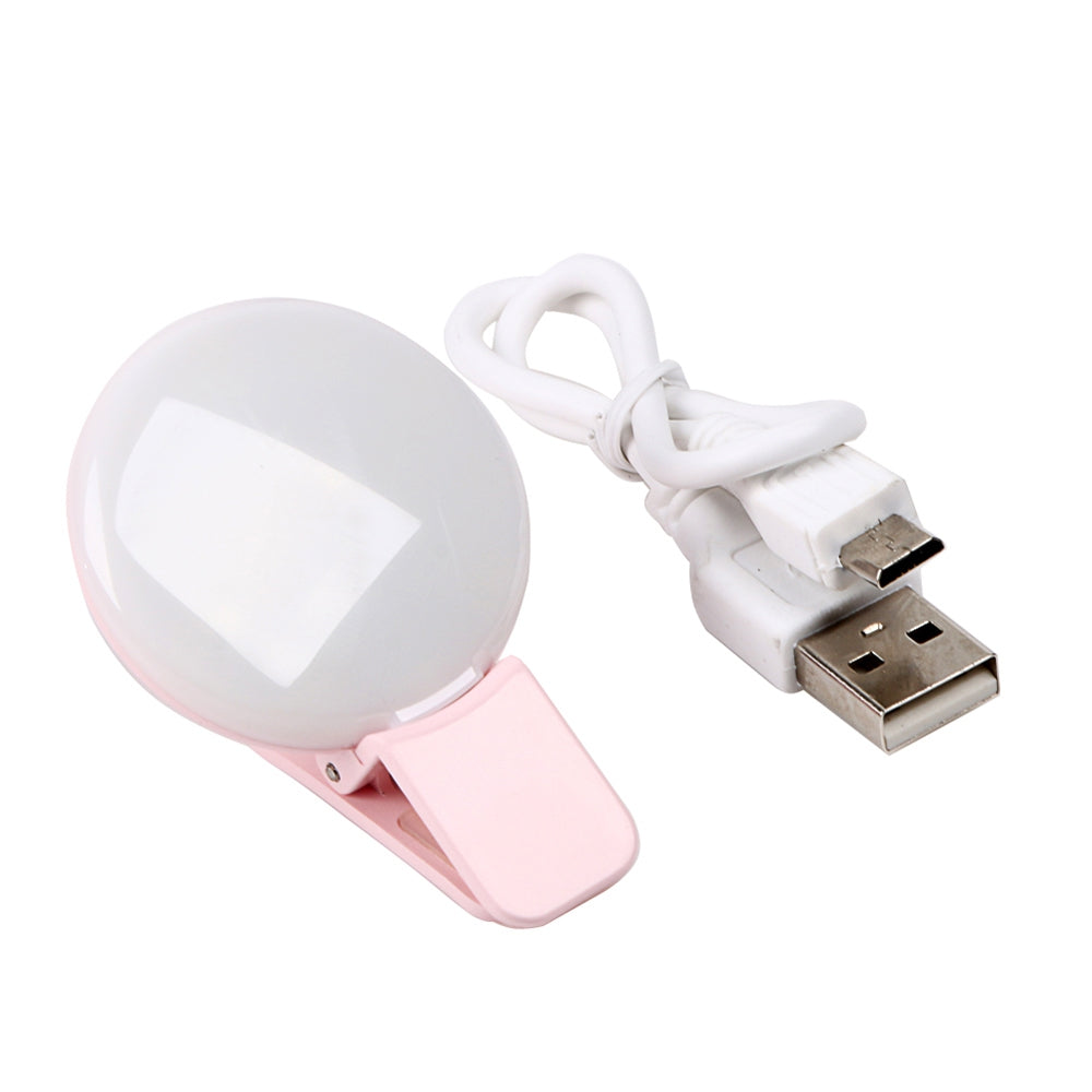 2018 Natural Mini Portable Selfie Led Flash Photo Camera Ring Light for Iphone Samsung Lithium-I...