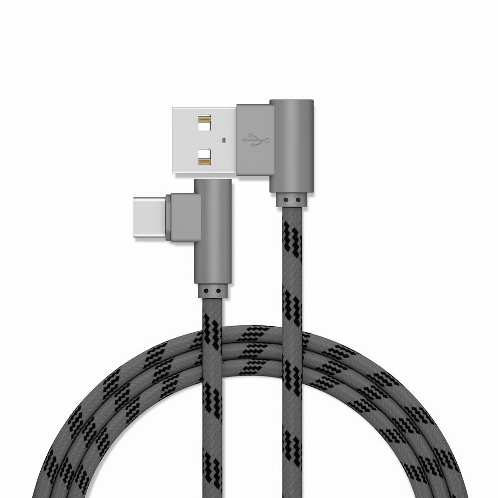 1M Type-C Cable Charge For Samsung S8 Plus Xiaomi 90 Degree  Cable For Oneplus 5t Huawei