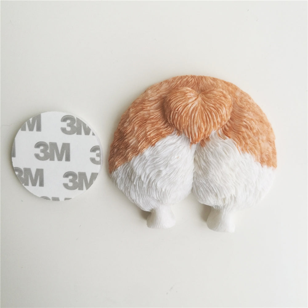 Cute Corgi Resin Switch Stickers Wall Decoration