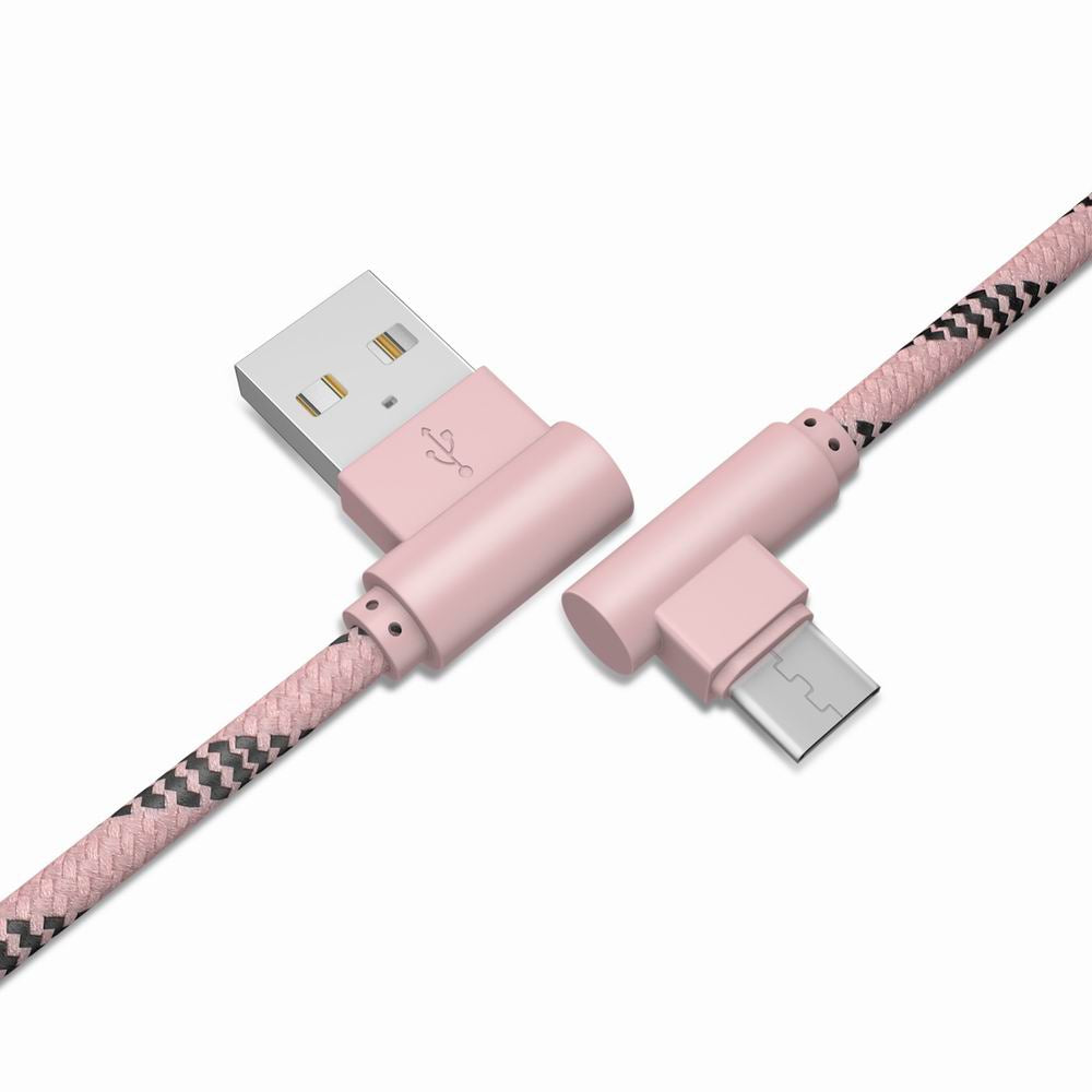 1M Android Cable Charge For Samsung/Xiaomi/HUAWEI/OPPO/VIVO/MEIZU/LG/HTC 90 Degree Cable