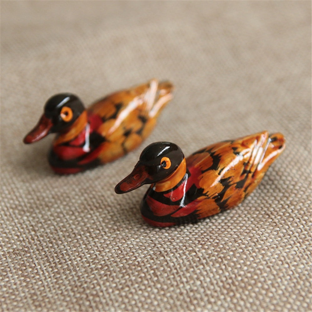 2pcs Mandarin Duck Wooden Chopsticks Holder