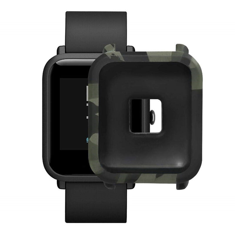 Camouflage Soft Silicone Full Cover Case for Amazfit Bip Youth Watch