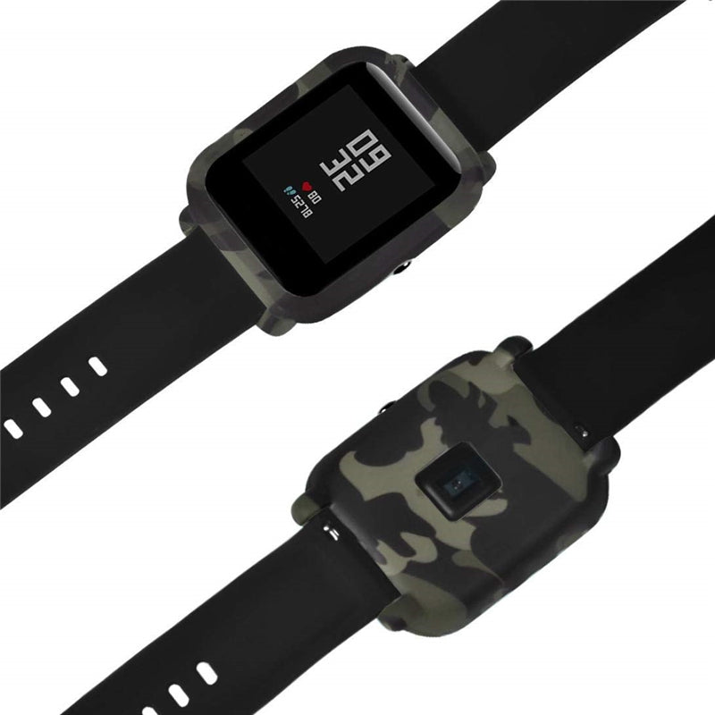 Camouflage Soft Silicone Full Cover Case for Amazfit Bip Youth Watch