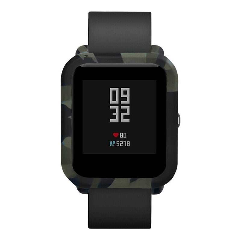 Camouflage Soft Silicone Full Cover Case for Amazfit Bip Youth Watch