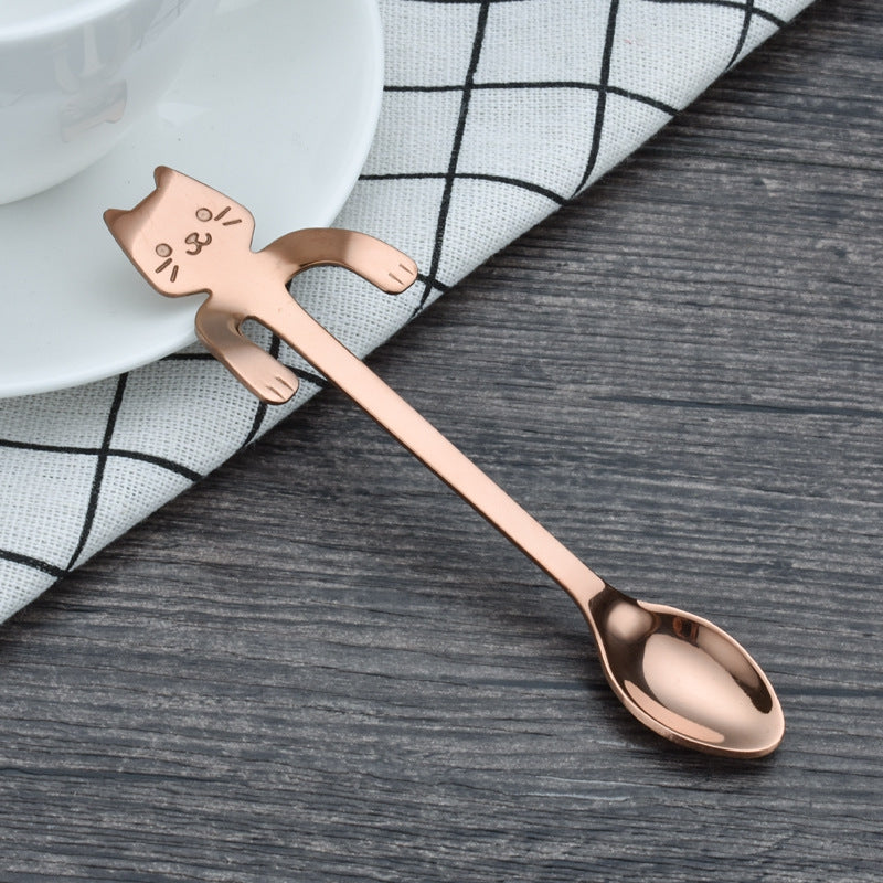 Cute Cat Spoon Long Handle Spoons