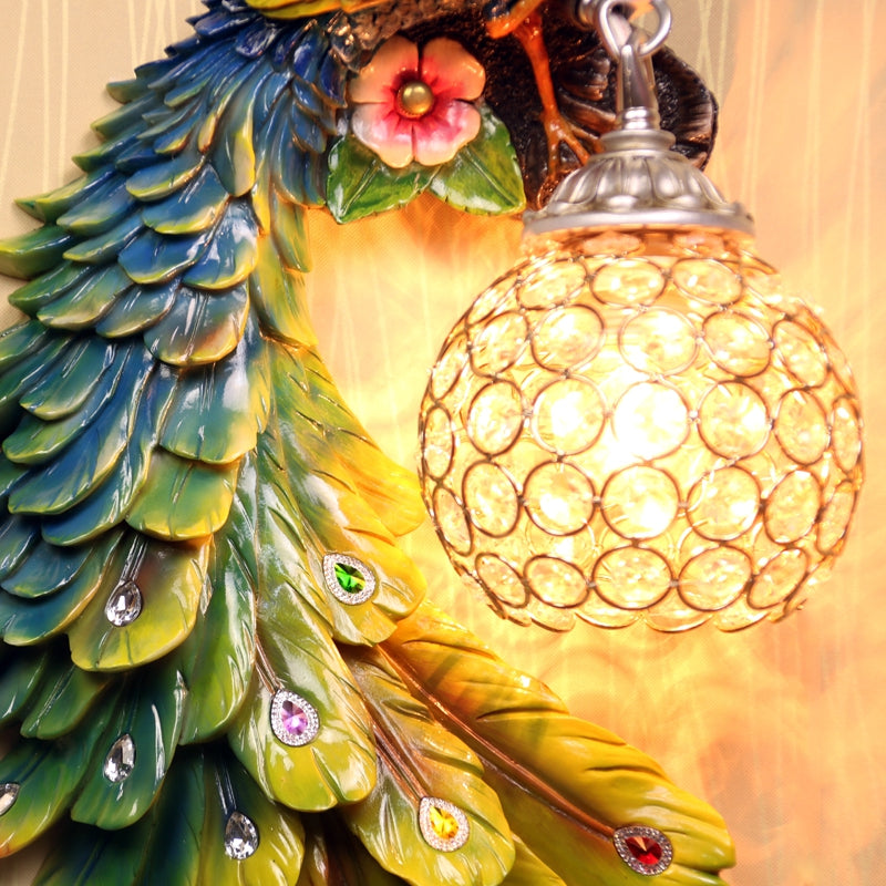 Contemporary Contracted Personality Wall Lamp Peacock Corridor North European Stair Bedrooms, Si...