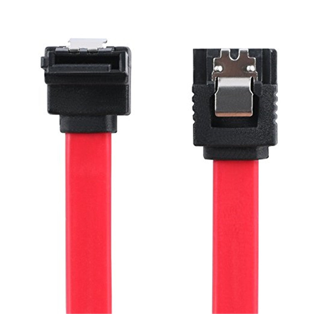 16-Inch SATA III 6.0 Gbps Cable with Locking Latch and 90-Degree Plug