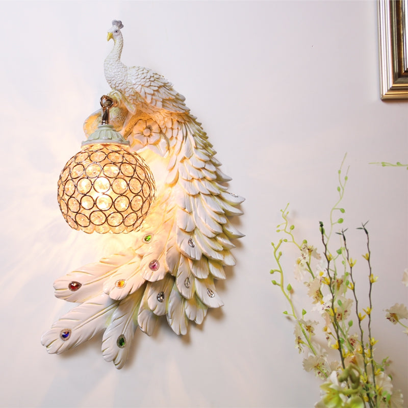 Contemporary Contracted Personality Wall Lamp Peacock Corridor North European Stair Bedrooms, Si...