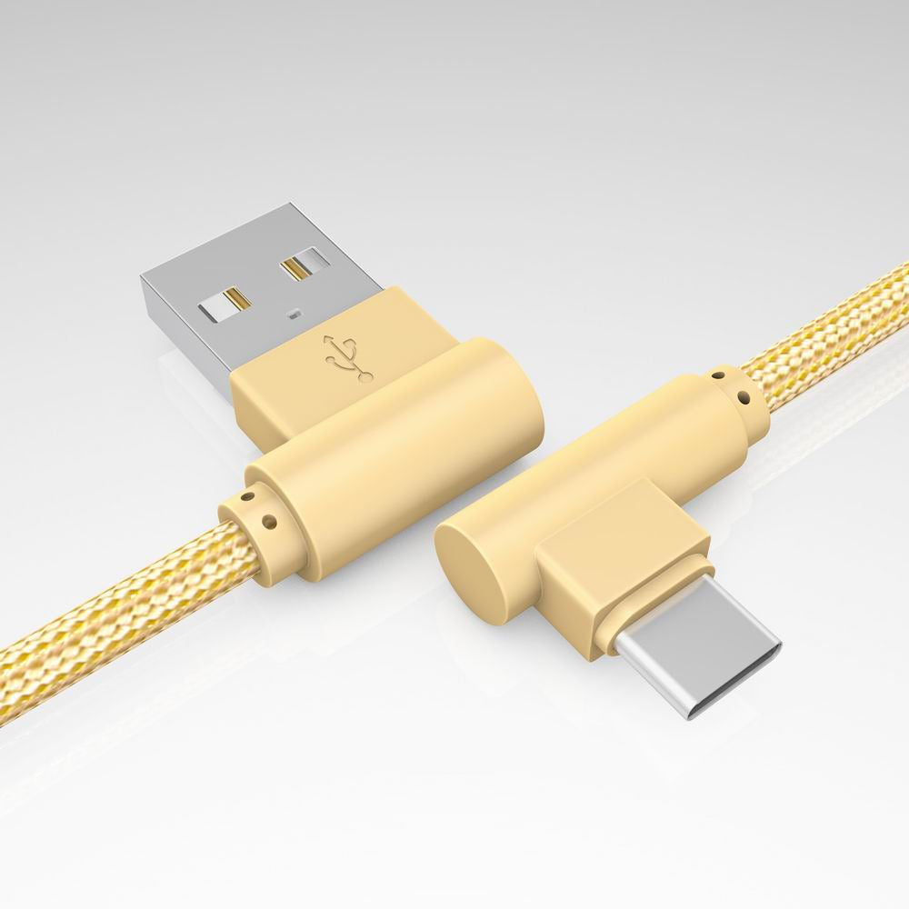 1M Type-C Cable Charge 90 Degree Cable