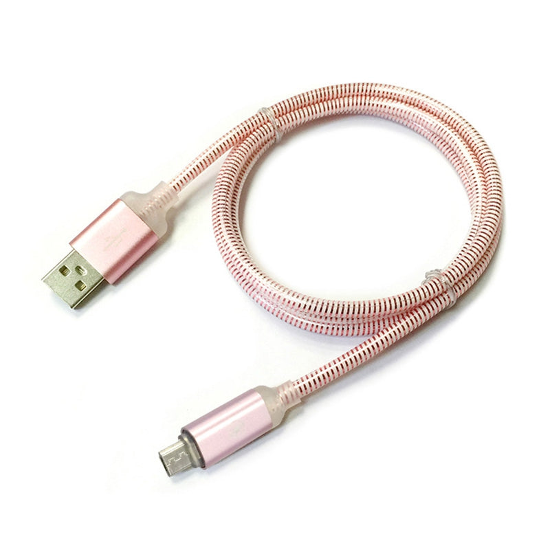 1M USB Light Cable for Samsung HTC Huawei Xiaomi Android Keep Charging with 7 Colours Fast Charg...