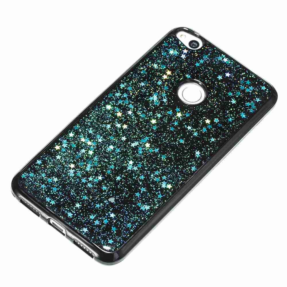 Black Five-Pointed Star Painted Tpu Phone Case for Huawei P8 Lite 2017