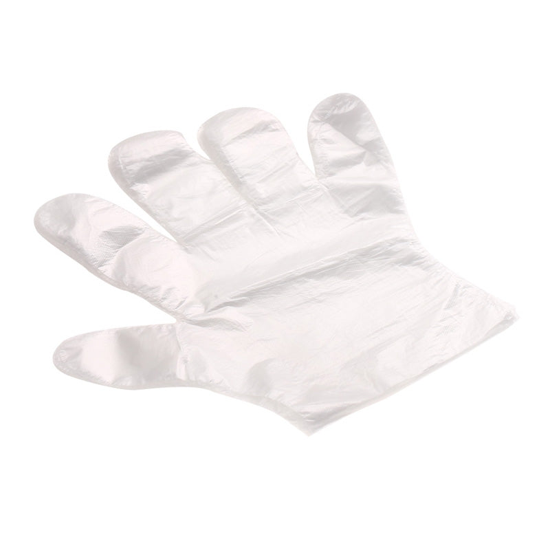 100PCS Disposable Gloves PE Film Plastic Gloves Restaurant Home Service Transparent Pumping Slip...