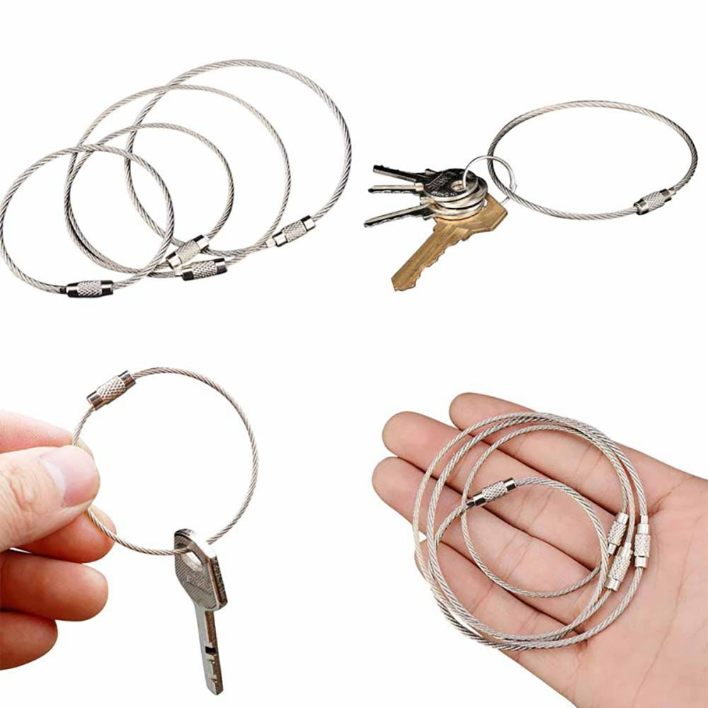 2PCS  Outdoor Camping Stainless Steel Wire Rope