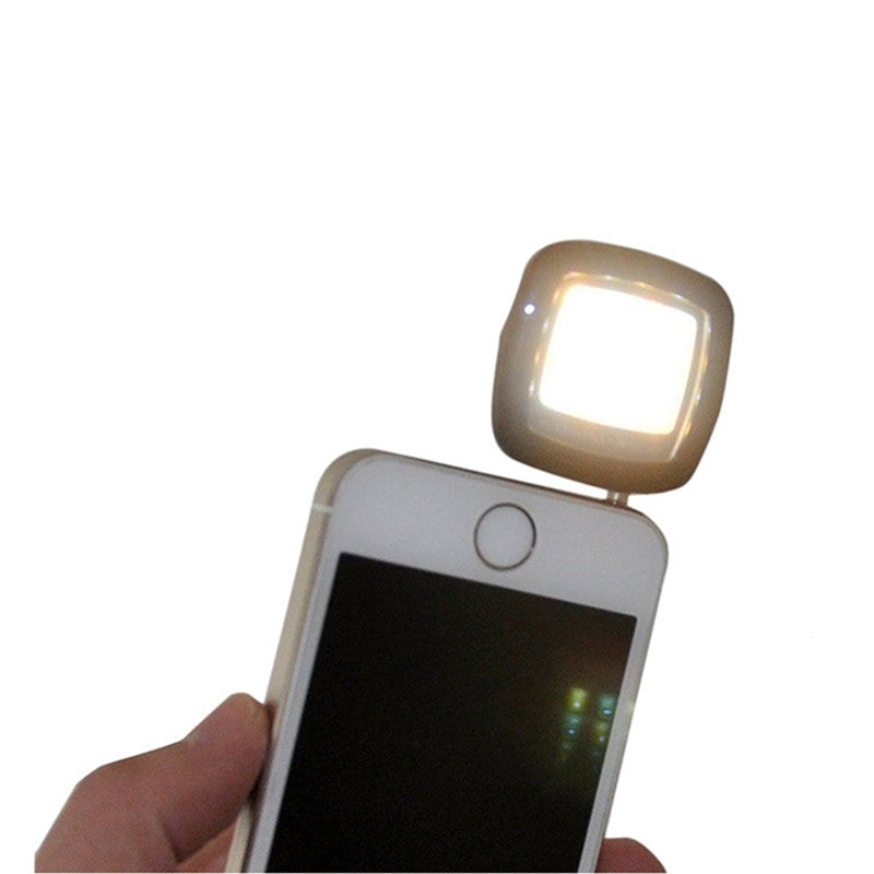16 LEDs Portable Mini Flash Fill Light Rechargeable for Smartphone iPhone Samsung Xiaomi HTC + C...